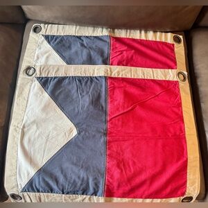 Pottery Barn Teen Red, White, and Blue Canvas Standard Shams